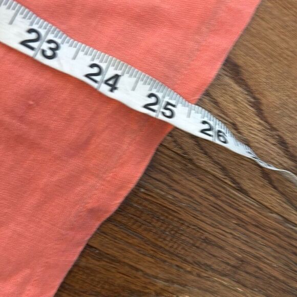 Charter Club 100% linen luxury coral lace trim tunic blouse MP - Picture 6 of 8